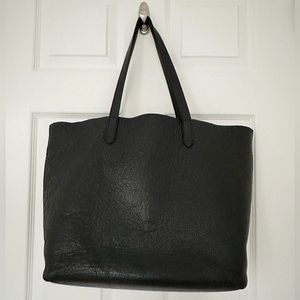 Cuyana black & blush leather tote